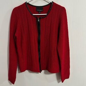 Cynthia Rowley wool blend zipper sweater Size Large very good condition